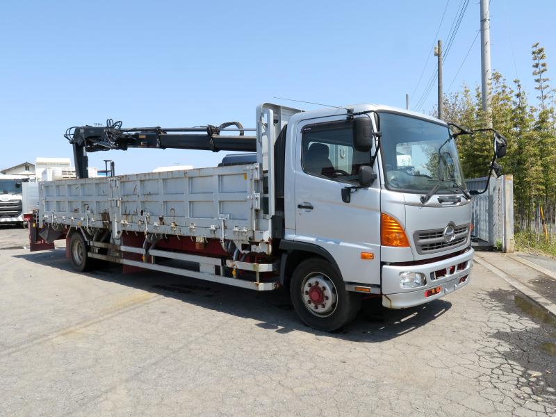 平成25年12月 日野 増ﾄﾝ GKG-FJ7JSAA クレーンの写真