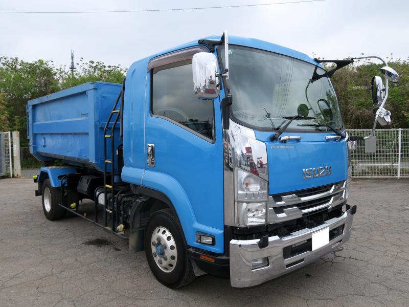 平成27年6月 いすゞ 中型 TKG-FRR90S2 アームロールの写真