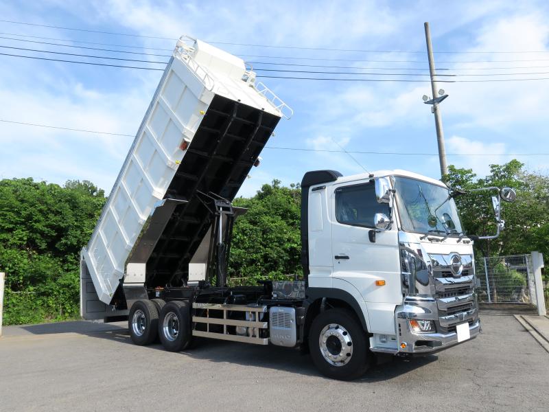 令和7年5月 日野 大型 2DG-FS1AJE ロング深ダンプ(ステン)の写真